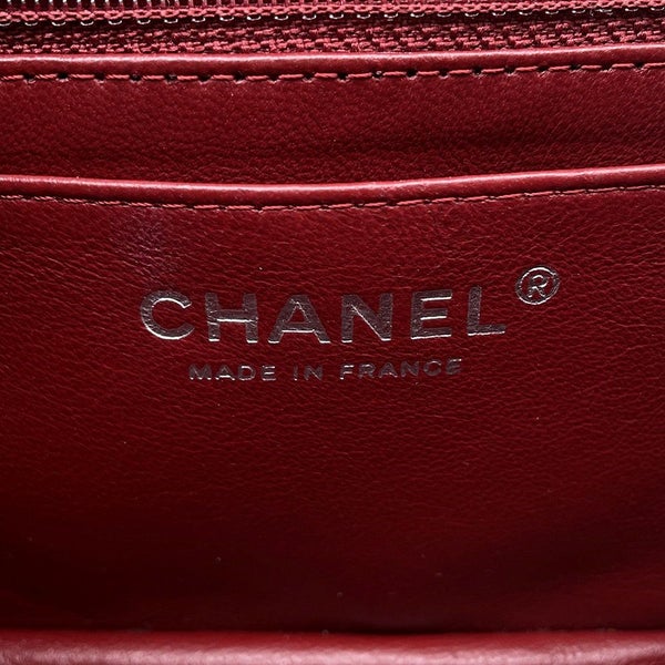 シャネル チェーンショルダーバッグ ココマーク ラムスキン CHANEL ミニ フラップ バッグ