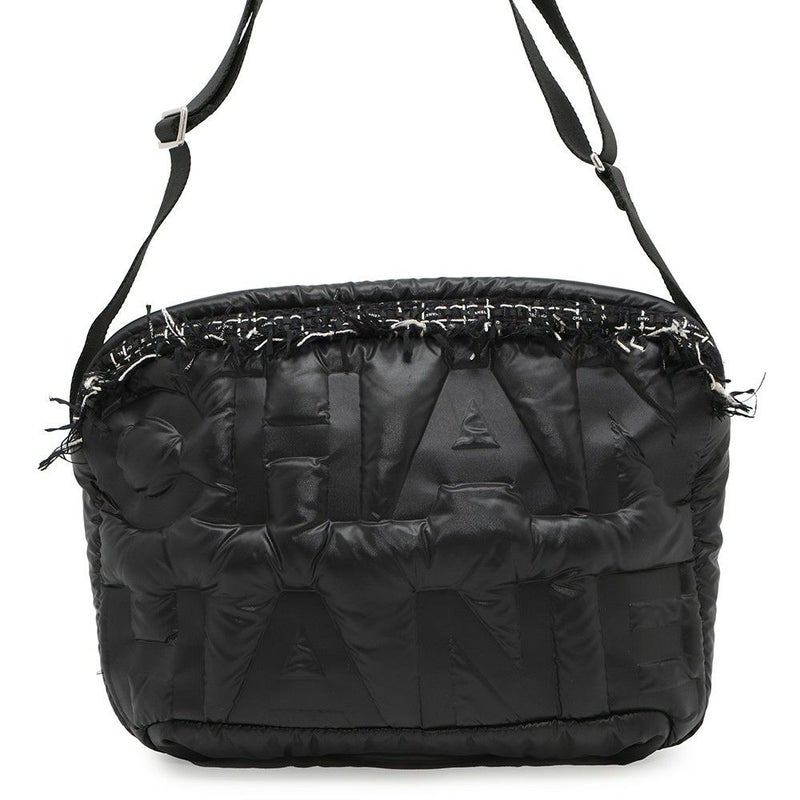 シャネル ショルダーバッグ ココネージュ ロゴ ココマーク ナイロン A57587 CHANEL バッグ 黒