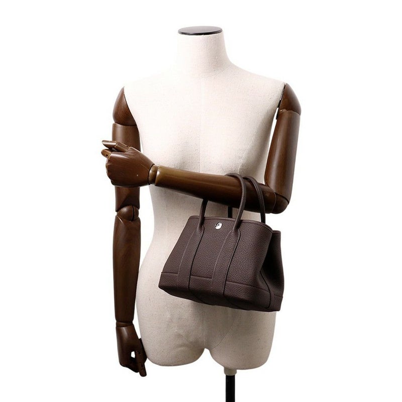 エルメス トートバッグ ネオ・ガーデン 23 ガーデンパーティ エベンヌ/シルバー金具 ネゴンダ W刻印