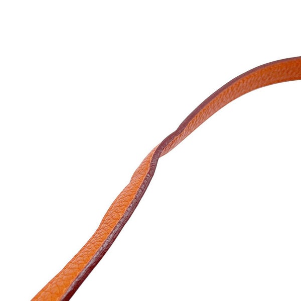 エルメス ショルダーバッグ ベルランゴPM オレンジ/シルバー金具 トゴ □F刻印