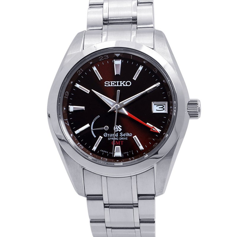 セイコー グランドセイコー スプリングドライブ GMT 三越日本橋限定 SBGE007 SEIKO 腕時計 ダークブラウン文字盤