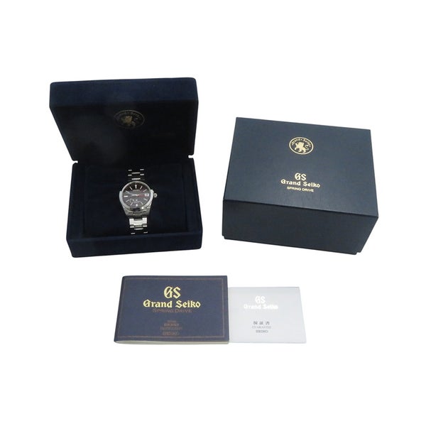 セイコー グランドセイコー スプリングドライブ GMT 三越日本橋限定 SBGE007 SEIKO 腕時計 ダークブラウン文字盤