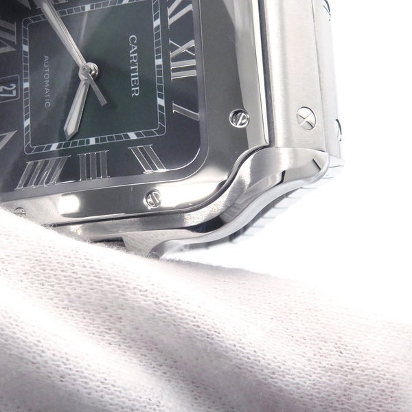カルティエ サントス ドゥ カルティエ LM WSSA0062 Cartier 腕時計 グリーン文字盤