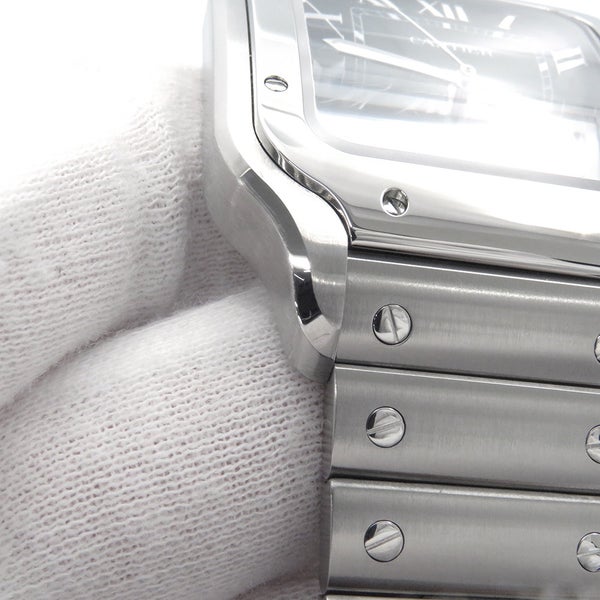 カルティエ サントス ドゥ カルティエ LM WSSA0062 Cartier 腕時計 グリーン文字盤