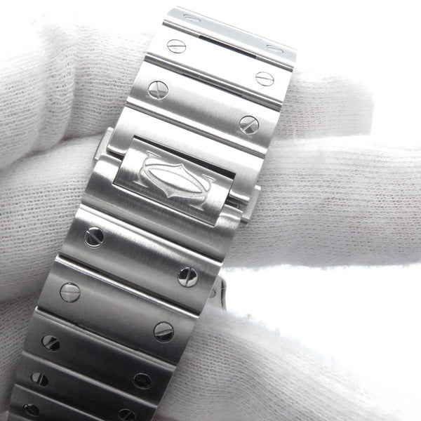 カルティエ サントス ドゥ カルティエ LM WSSA0062 Cartier 腕時計 グリーン文字盤
