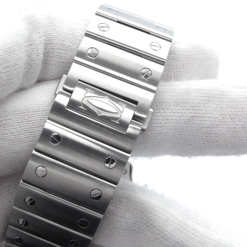 カルティエ サントス ドゥ カルティエ LM WSSA0062 Cartier 腕時計 グリーン文字盤