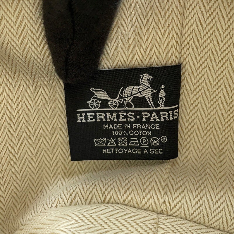 エルメス ポーチ ブリッド・ア・ブラックPM マリン/シルバー金具 キャンバス HERMES バッグ 小物入れ