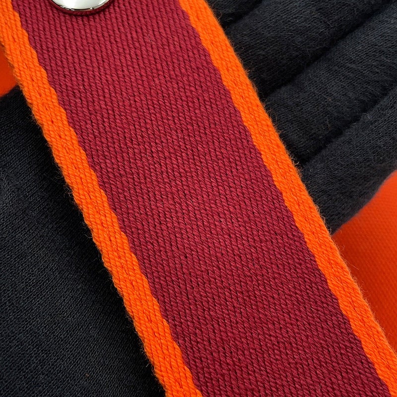 エルメス ポーチ ブリッド・ア・ブラックGM オランジュ・フー/シルバー金具 キャンバス HERMES バッグ 小物入れ