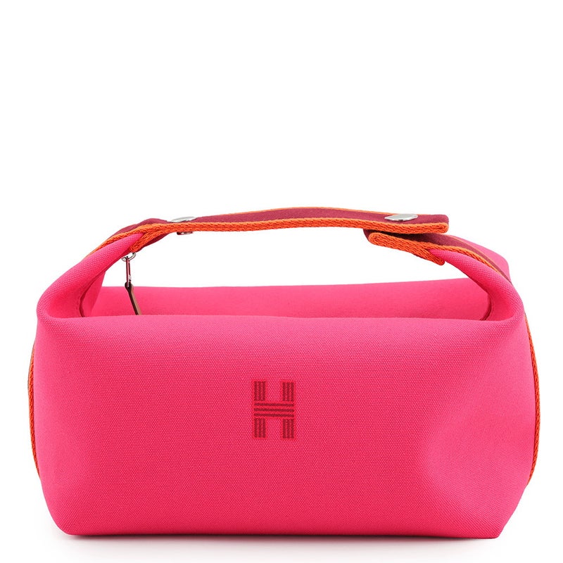 エルメス ポーチ ブリッド・ア・ブラックGM ハイビスカス/シルバー金具 キャンバス HERMES バッグ 小物入れ