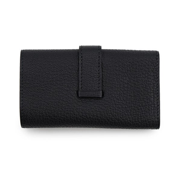 エルメス 4連キーケース ベアン ブラック/ゴールド金具 シェブルミゾル W刻印 HERMES 黒