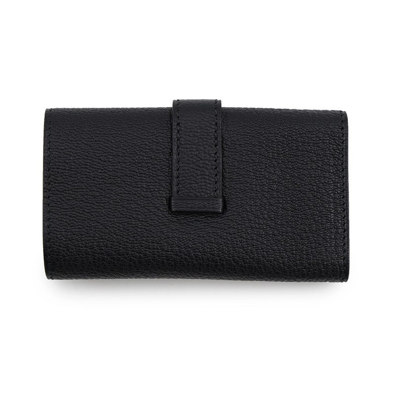 エルメス 4連キーケース ベアン ブラック/ゴールド金具 シェブルミゾル W刻印 HERMES 黒