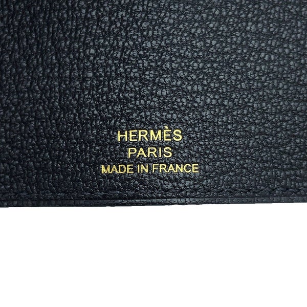エルメス 4連キーケース ベアン ブラック/ゴールド金具 シェブルミゾル W刻印 HERMES 黒