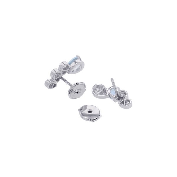 ショーメ ピアス ジョゼフィーヌ ロンド デグレット イヤリング ダイヤ 12P 計0.44ct/アクアマリン 2P 計0.91ct K18WG 084377