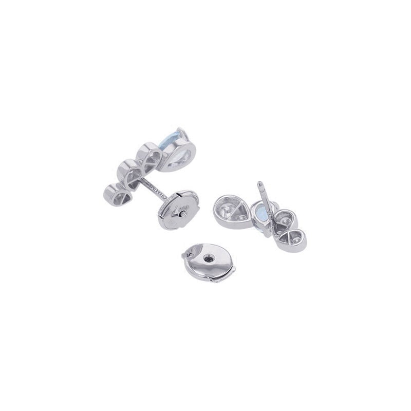 ショーメ ピアス ジョゼフィーヌ ロンド デグレット イヤリング ダイヤ 12P 計0.44ct/アクアマリン 2P 計0.91ct K18WG 084377