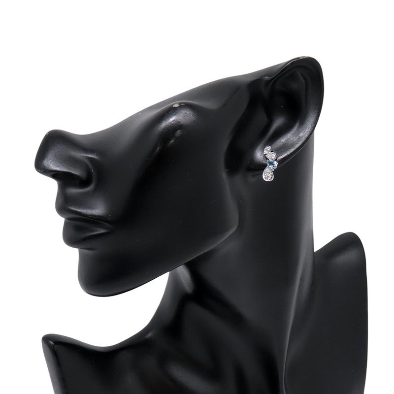 ショーメ ピアス ジョゼフィーヌ ロンド デグレット イヤリング ダイヤ 12P 計0.44ct/アクアマリン 2P 計0.91ct K18WG 084377