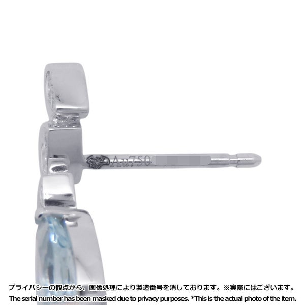 ショーメ ピアス ジョゼフィーヌ ロンド デグレット イヤリング ダイヤ 12P 計0.44ct/アクアマリン 2P 計0.91ct K18WG 084377