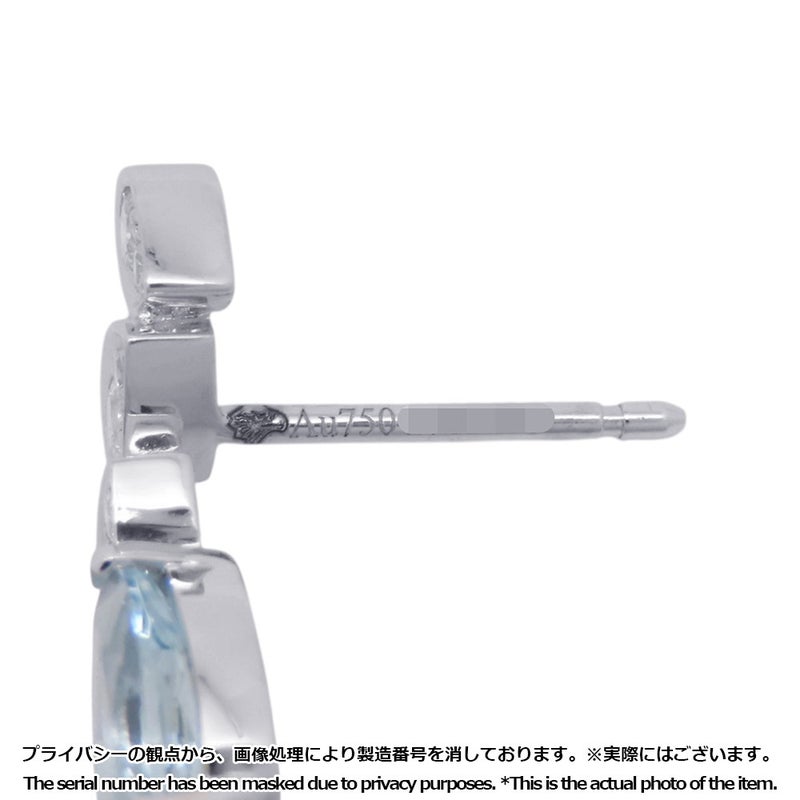 ショーメ ピアス ジョゼフィーヌ ロンド デグレット イヤリング ダイヤ 12P 計0.44ct/アクアマリン 2P 計0.91ct K18WG 084377