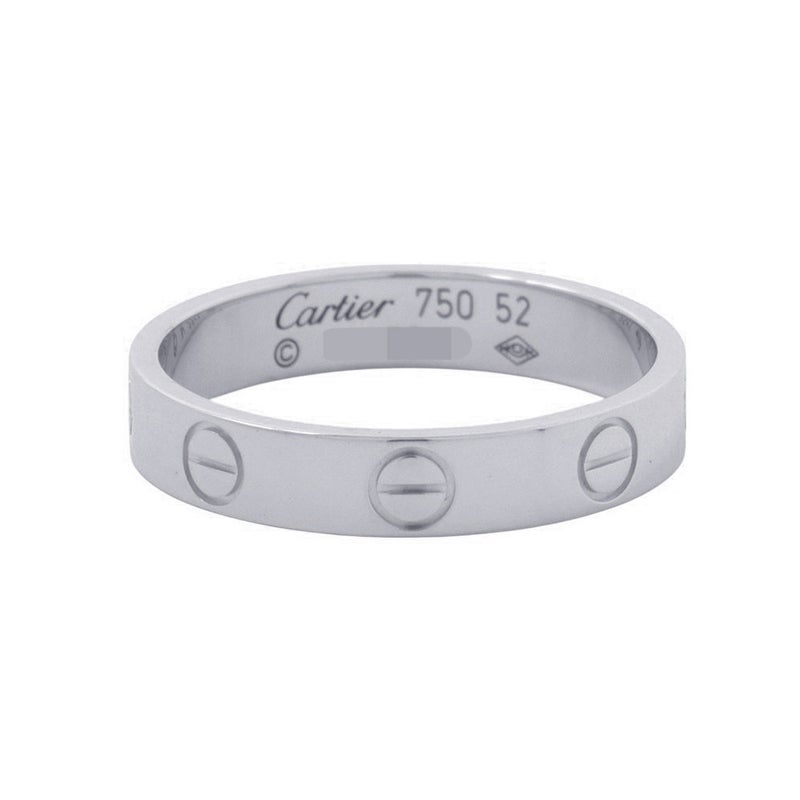 カルティエ リング LOVE リング SM スモールモデル K18WGホワイトゴールド サイズ52 B4085100 Cartier 指輪 ラブリング