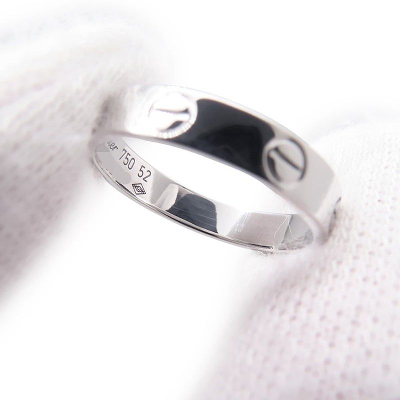 カルティエ リング LOVE リング SM スモールモデル K18WGホワイトゴールド サイズ52 B4085100 Cartier 指輪 ラブリング