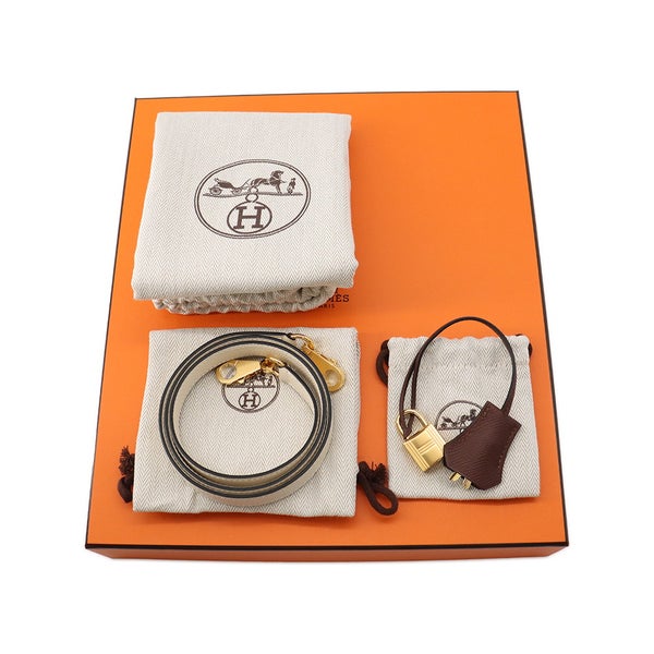 エルメス ハンドバッグ ケリー25 外縫い トリコロール テール/エベンヌ/クレ/ゴールド金具 エプソン G刻印 HERMES 2way