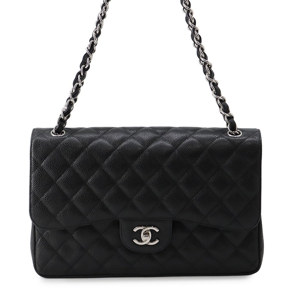 11/6までVIROSA　CHANEL シャネル　チェーンバッグ　黒 シャネル チェーンショルダーバッグ マトラッセ30 ココマーク キャビア