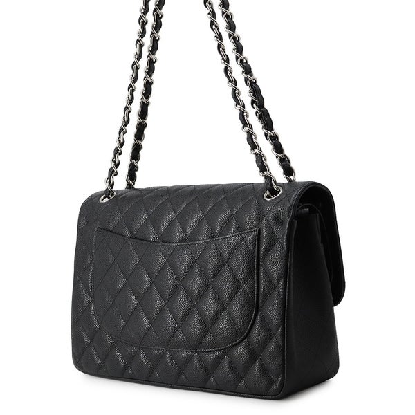シャネル チェーンショルダーバッグ マトラッセ30 ココマーク キャビアスキン A58600 CHANEL 黒 デカマト