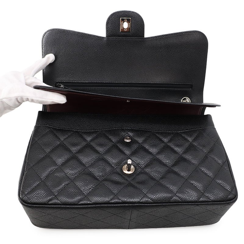 シャネル チェーンショルダーバッグ マトラッセ30 ココマーク キャビアスキン A58600 CHANEL 黒 デカマト