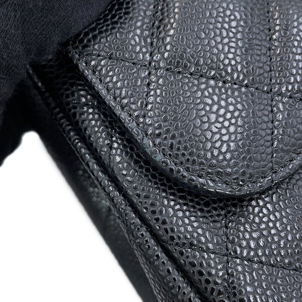 シャネル チェーンショルダーバッグ マトラッセ30 ココマーク キャビアスキン A58600 CHANEL 黒 デカマト