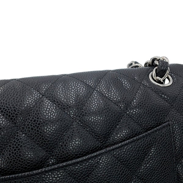 シャネル チェーンショルダーバッグ マトラッセ30 ココマーク キャビアスキン A58600 CHANEL 黒 デカマト
