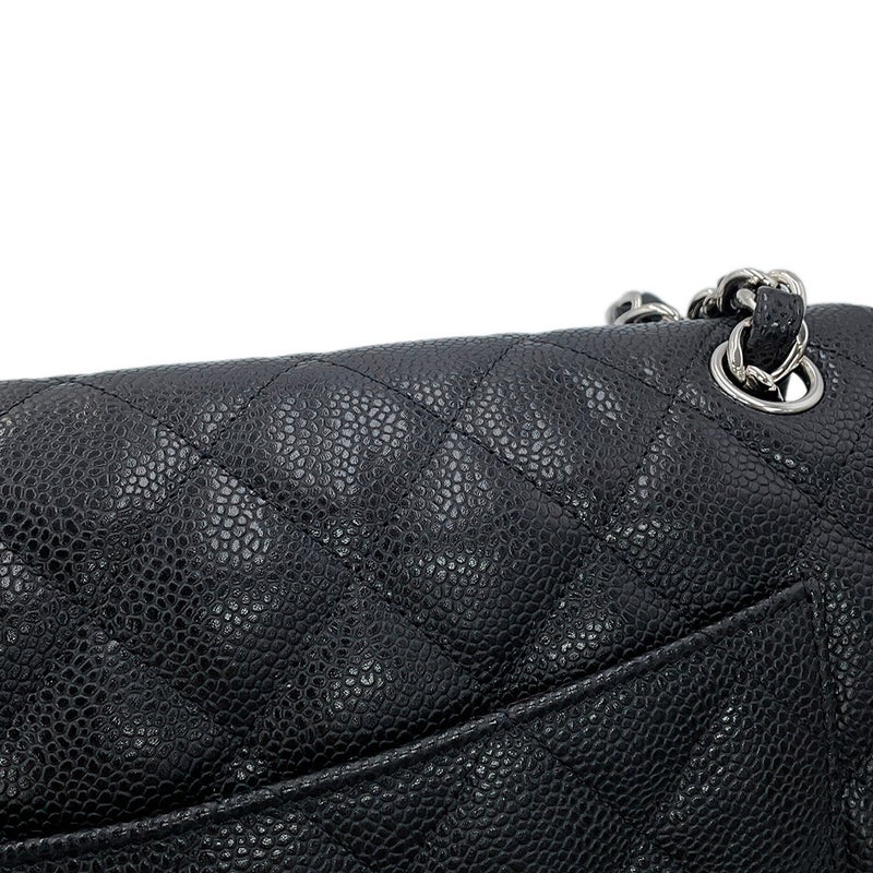 シャネル チェーンショルダーバッグ マトラッセ30 ココマーク キャビアスキン A58600 CHANEL 黒 デカマト