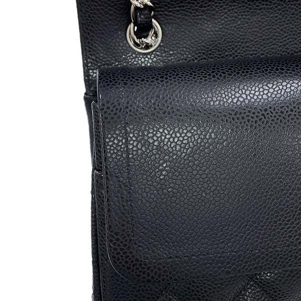 シャネル チェーンショルダーバッグ マトラッセ30 ココマーク キャビアスキン A58600 CHANEL 黒 デカマト