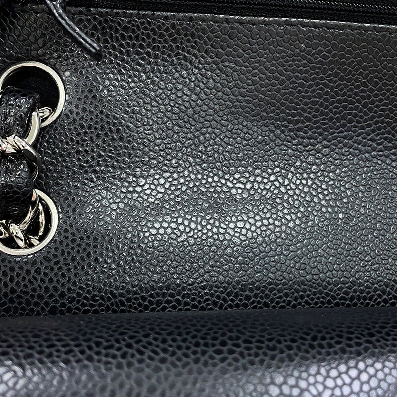 シャネル チェーンショルダーバッグ マトラッセ30 ココマーク キャビアスキン A58600 CHANEL 黒 デカマト