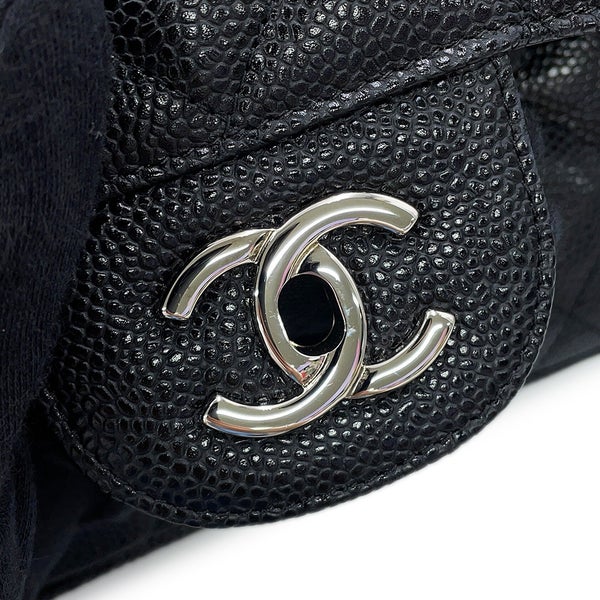 シャネル チェーンショルダーバッグ マトラッセ30 ココマーク キャビアスキン A58600 CHANEL 黒 デカマト