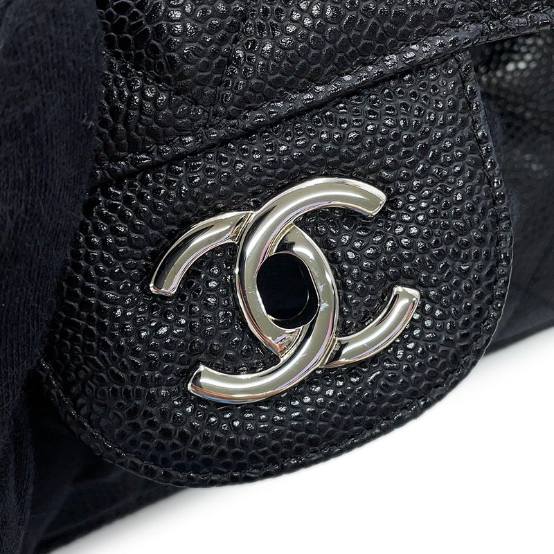 シャネル チェーンショルダーバッグ マトラッセ30 ココマーク キャビアスキン A58600 CHANEL 黒 デカマト