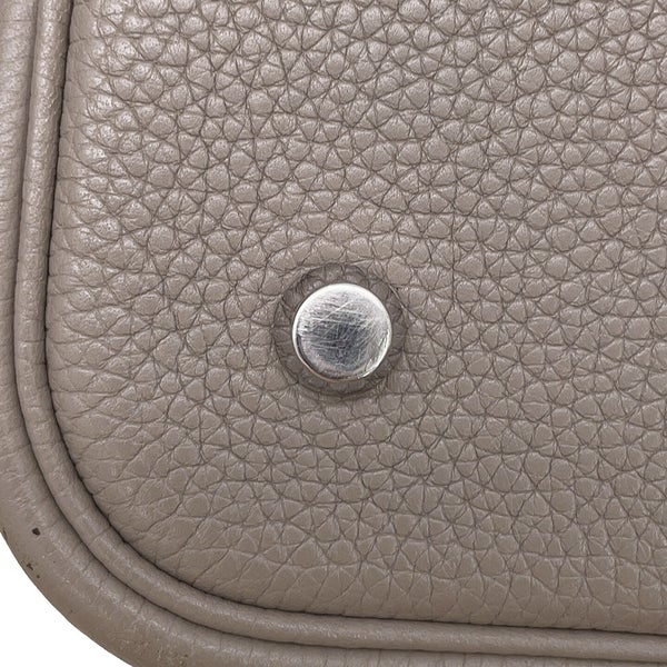 エルメス ハンドバッグ ピコタンロックMM グリアスファルト/シルバー金具 トリヨンモーリス C刻印 HERMES トートバッグ