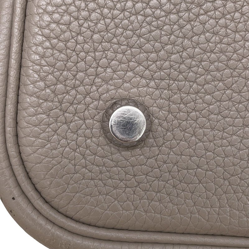 エルメス ハンドバッグ ピコタンロックMM グリアスファルト/シルバー金具 トリヨンモーリス C刻印 HERMES トートバッグ