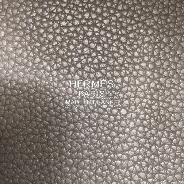 エルメス ハンドバッグ ピコタンロックMM グリアスファルト/シルバー金具 トリヨンモーリス C刻印 HERMES トートバッグ