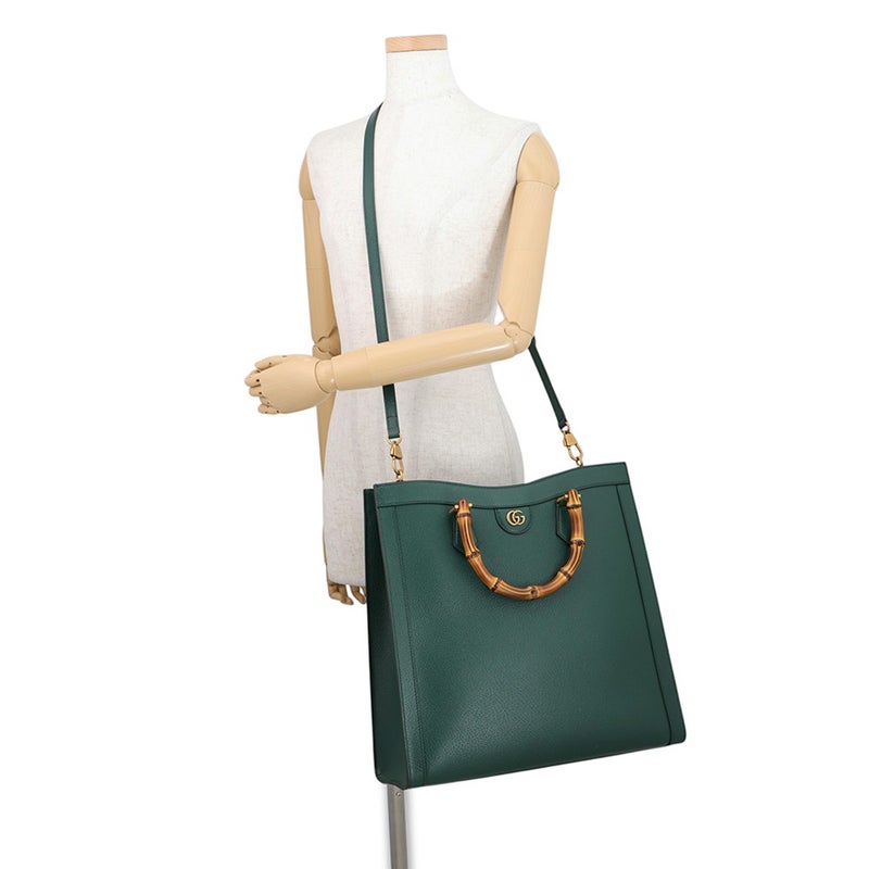 グッチ トートバッグ ダイアナ バンブー トート レザー 703218 GUCCI 2way