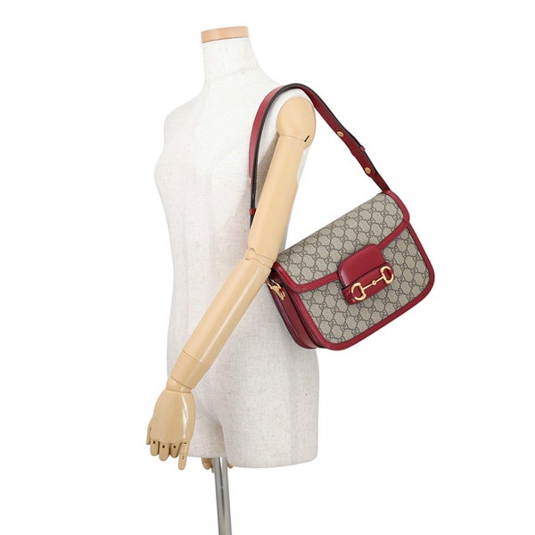 グッチ ショルダーバッグ 1955 ホースビット GGスプリーム ベージュ 602204 GUCCI バッグ