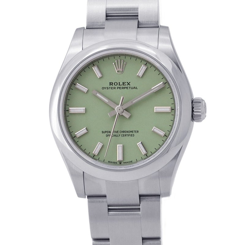ロレックス オイスターパーペチュアル31 ランダムシリアル ルーレット 277200 ROLEX 腕時計 レディース ピスタチオ文字盤