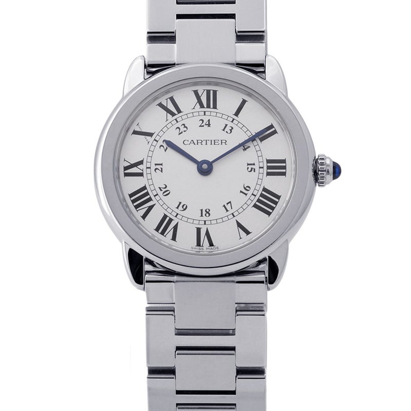 カルティエ ロンドソロ ドゥ カルティエ SM W6701004 Cartier 腕時計 シルバー文字盤