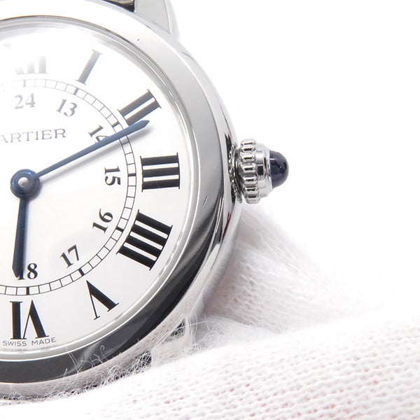 カルティエ ロンドソロ ドゥ カルティエ SM W6701004 Cartier 腕時計 シルバー文字盤