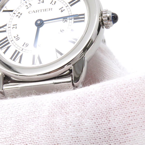 カルティエ ロンドソロ ドゥ カルティエ SM W6701004 Cartier 腕時計 シルバー文字盤