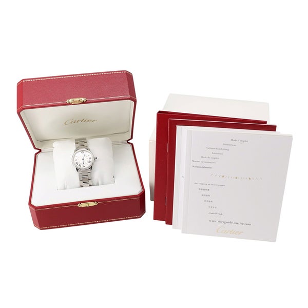 カルティエ ロンドソロ ドゥ カルティエ SM W6701004 Cartier 腕時計 シルバー文字盤