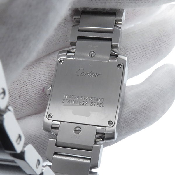 カルティエ タンクフランセーズ SM W51028Q3 Cartier 腕時計 ピンクシェル文字盤 クォーツ