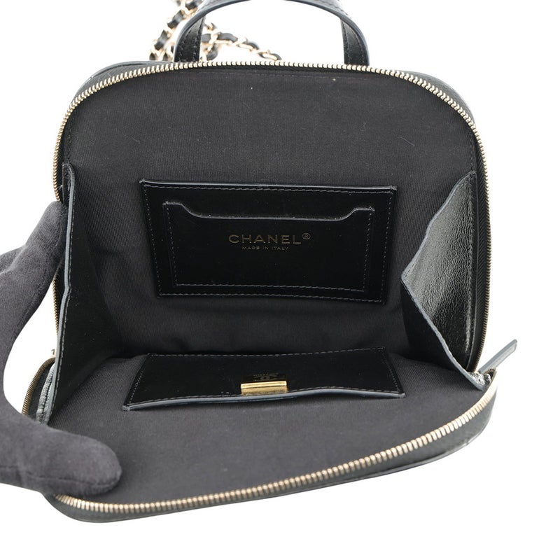 シャネル バックパック マトラッセ ココマーク シャイニーカーフレザー AS3332 CHANEL リュック 黒