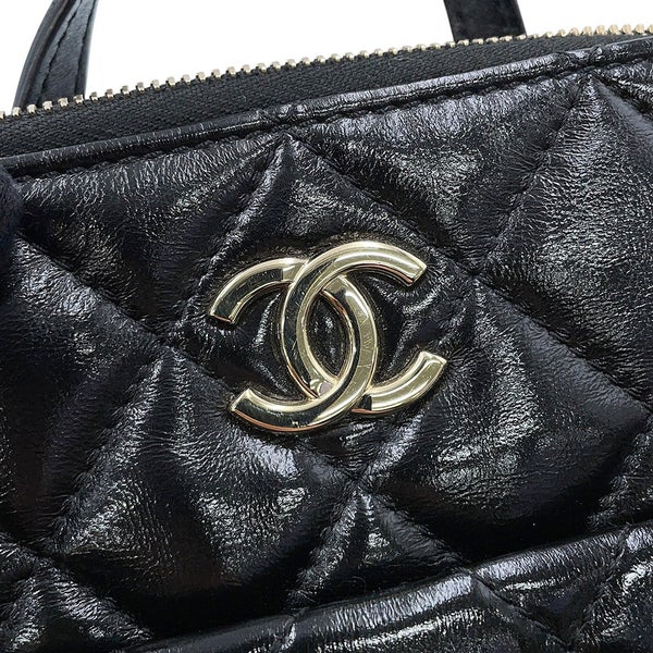 シャネル バックパック マトラッセ ココマーク シャイニーカーフレザー AS3332 CHANEL リュック 黒