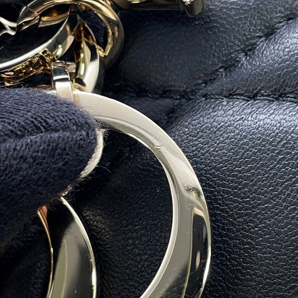クリスチャン・ディオール ショルダーバッグ ディーモーション スモール M2851ONWP Christian Dior 黒