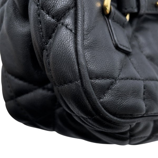 クリスチャン・ディオール リュック カロ ラムスキン M3374UUVB Christian Dior バックパック 黒