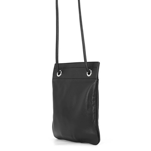 エルメス ショルダーバッグ サックアリーヌ ミニ ブラック/シルバー金具 スイフト Z刻印 HERMES 黒